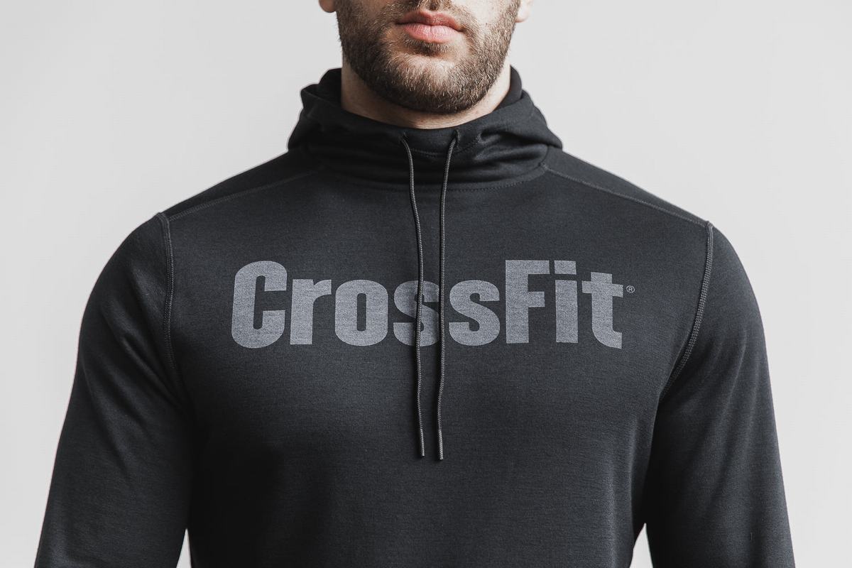 Nobull Crossfit® Men's Hoodie Black | Australia (CM4958)